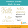 Wooden Blanks Hello Spring 6