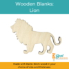 Wooden Blanks Lion