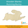 Wooden Blanks Running Bunny