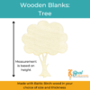 Wooden Blanks Tree Size