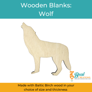 Wooden Blanks Wolf
