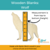 Wooden Blanks Wolf Size