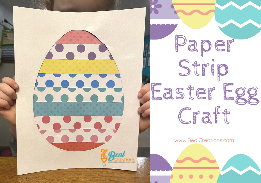 Paper Strip Easter Egg Craft