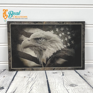 Painted Acrylic Bald Eagle America 1