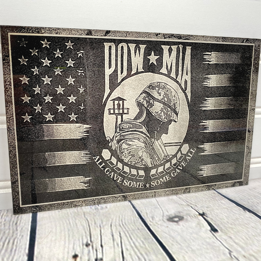 Painted Acrylic POW MIA America 2