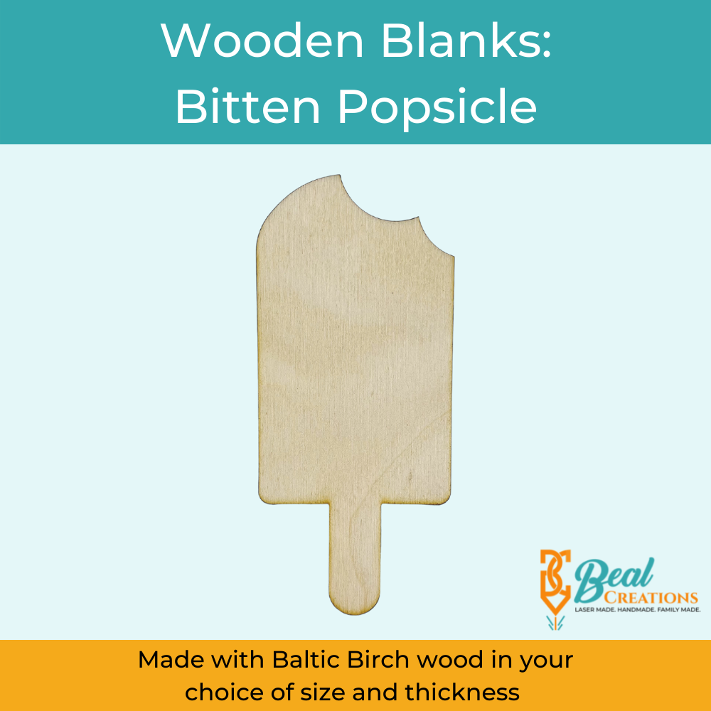 Wooden Cutouts Wooden Blanks Bitten Popsicle 1