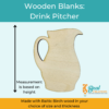 Wooden Cutouts Wooden Blanks Drink Pitcher 2