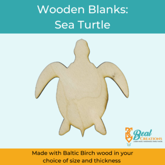 Wooden Cutouts Wooden Blanks Sea Turtle 1