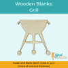 Wooden Cutouts Wooden Blanks Summer Grill 1