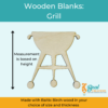 Wooden Cutouts Wooden Blanks Summer Grill 2