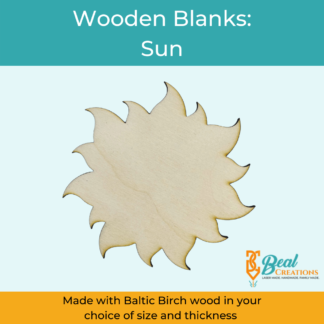 Wooden Cutouts Wooden Blanks Sun 1