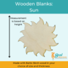 Wooden Cutouts Wooden Blanks Sun 2