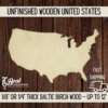 Wooden blanks United States cutout diy 4th of july school patriotic crafts 1
