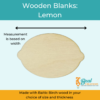 Wooden blanks cutouts lemon 3