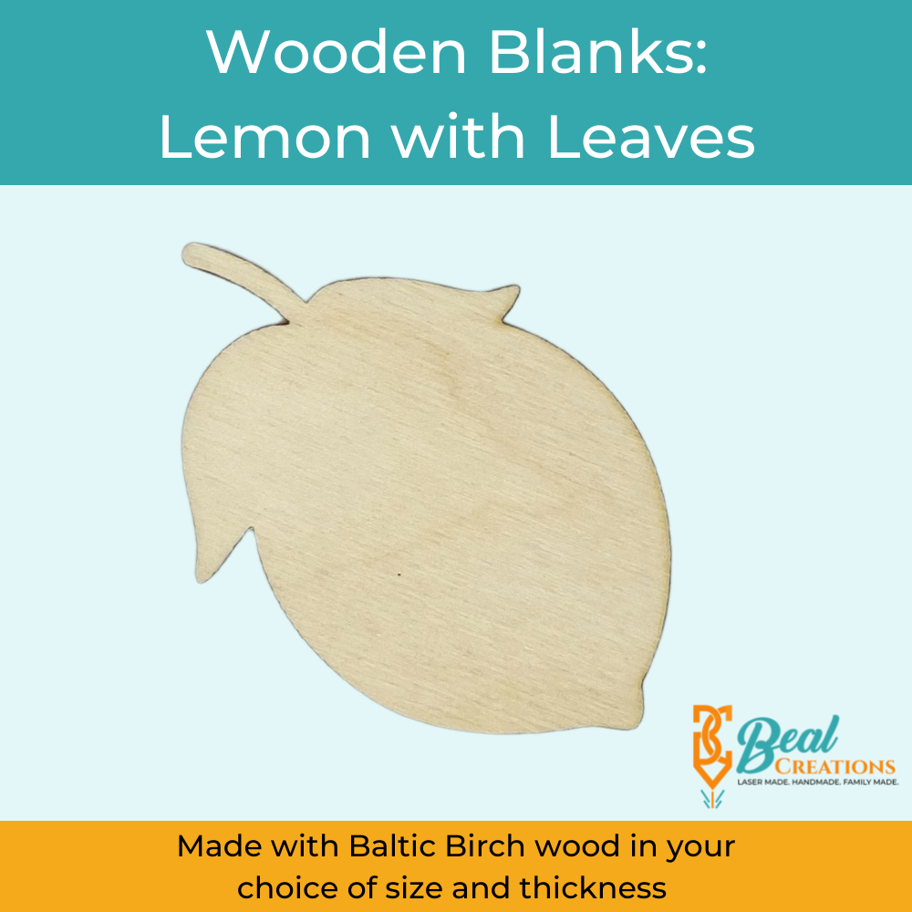 Wooden blanks cutouts lemon 4