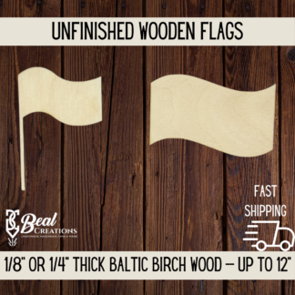 Wooden blanks flags cutout diy 4th of july crafts 1