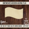 Wooden blanks waving flag cutout diy 4th of july crafts 1