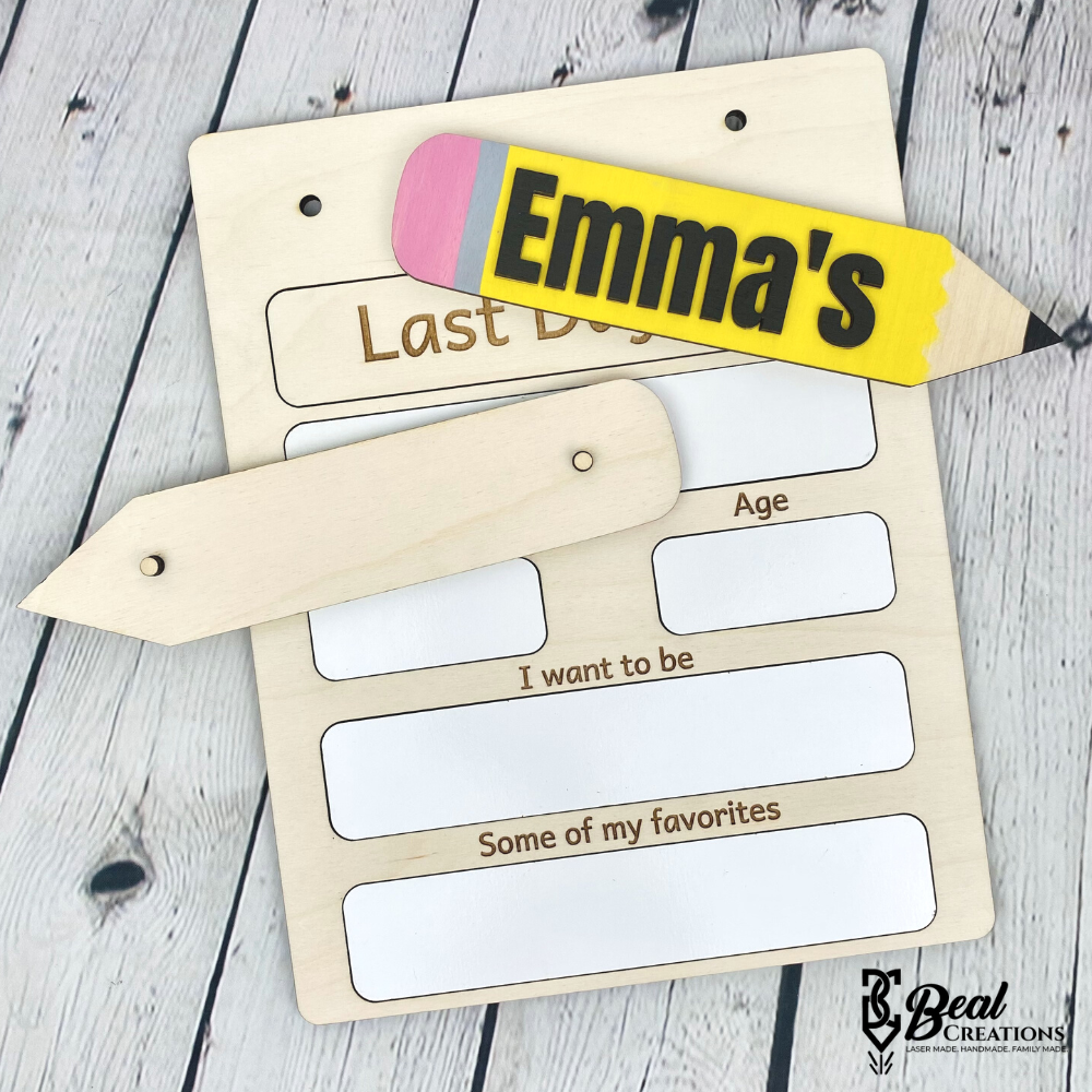 Custom First Day of School Sign 3