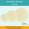 Wooden Blanks Wood Cutouts Circle 1