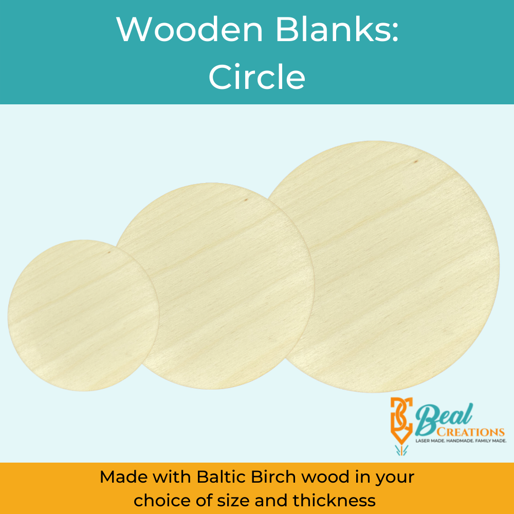 Wooden Blanks Wood Cutouts Circle 1