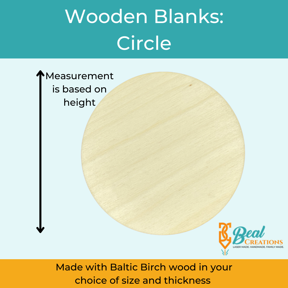 Wooden Blanks Wood Cutouts Circle 2