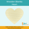 Wooden Blanks Wood Cutouts Heart 1