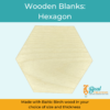 Wooden Blanks Wood Cutouts Hexagon 1