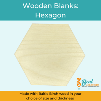 Wooden Blanks Wood Cutouts Hexagon 1