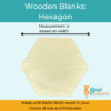 Wooden Blanks Wood Cutouts Hexagon 2