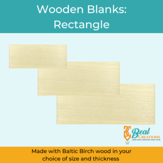Wooden Blanks Wood Cutouts Rectangle 1