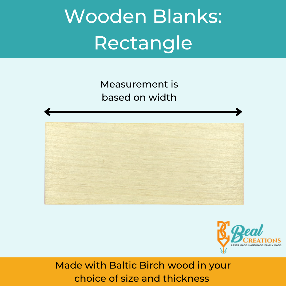 Wooden Blanks Wood Cutouts Rectangle 2