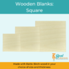 Wooden Blanks Wood Cutouts Square 1