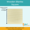 Wooden Blanks Wood Cutouts Square 2