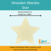 Wooden Blanks Wood Cutouts Star 2