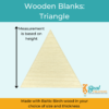 Wooden Blanks Wood Cutouts Triangles 2