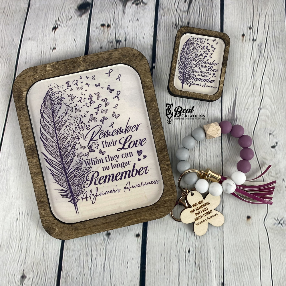 Alzheimer's Awareness Sign and Magnet 3
