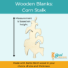 Wood Blanks Wood Cutouts Fall Blanks Corn Stalk 2