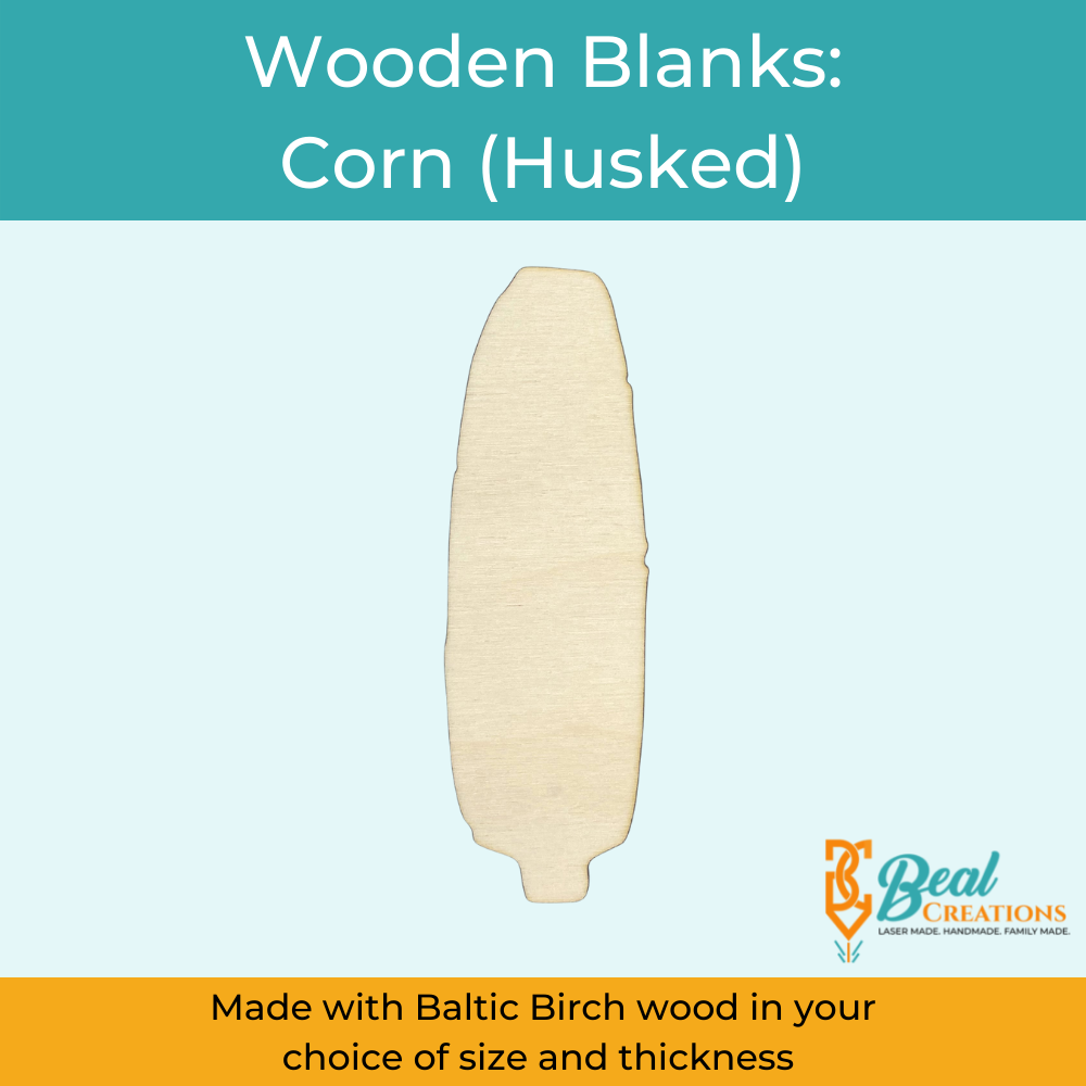 Wood Blanks Wood Cutouts Fall Blanks Husked Corn 1