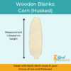 Wood Blanks Wood Cutouts Fall Blanks Husked Corn 2