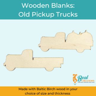 Wood Blanks Wood Cutouts Fall Blanks Old Pickup Trucks