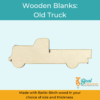Wood Blanks Wood Cutouts Fall Blanks Old Truck 1