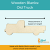 Wood Blanks Wood Cutouts Fall Blanks Old Truck 2