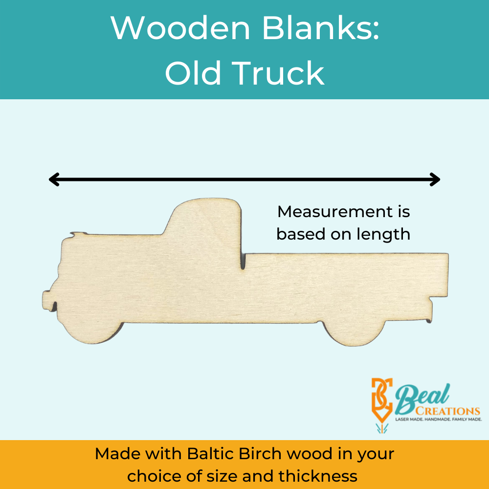 Wood Blanks Wood Cutouts Fall Blanks Old Truck 2