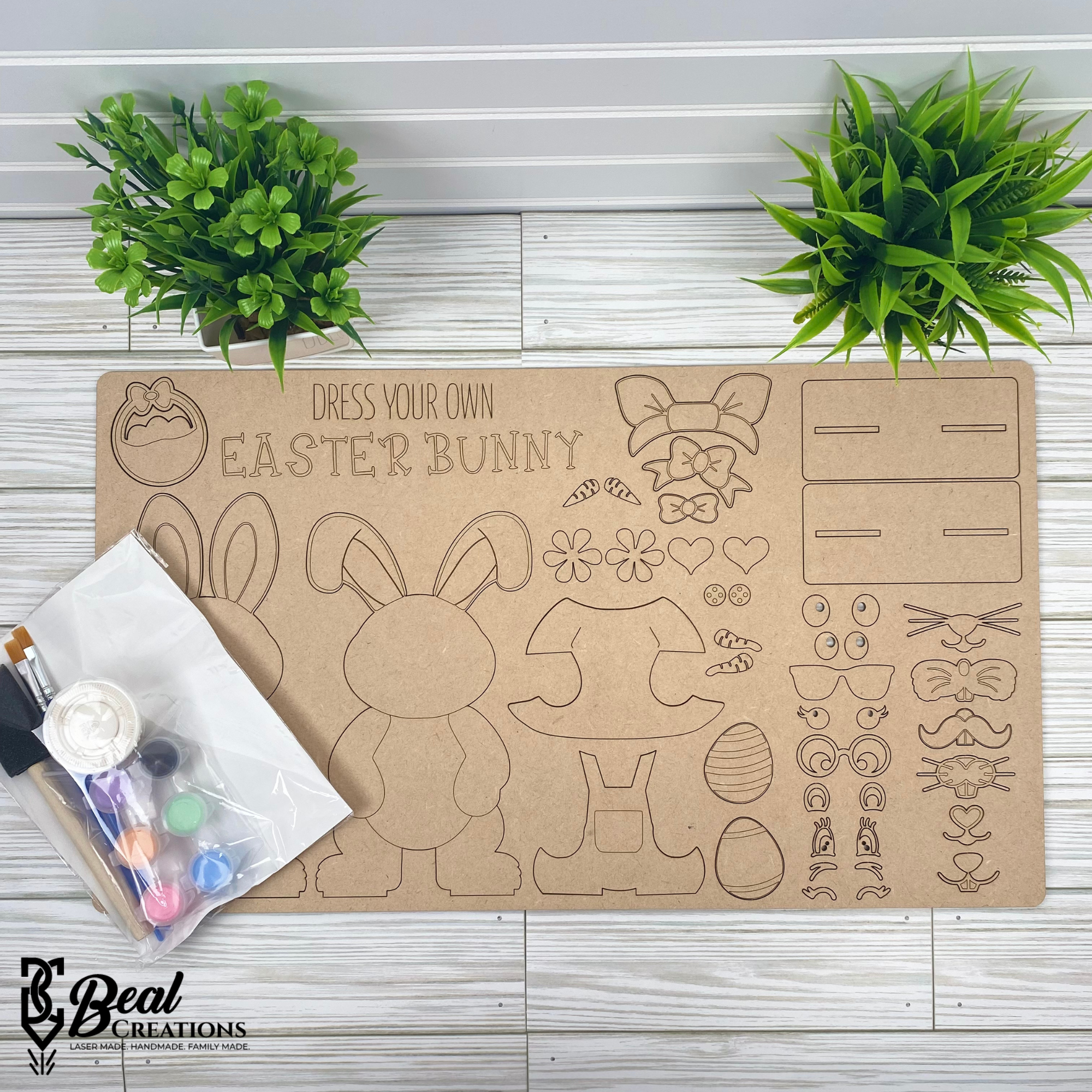 Build Your Own Kit Dress Your Own Easter Bunny Kids Craft and Art Project Paint Party 2