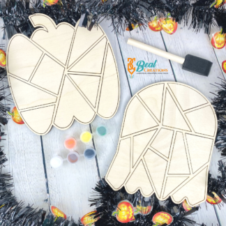 Mosaic Halloween Craft Pumpkin Craft Ghost Craft Kids Craft 1 (1)