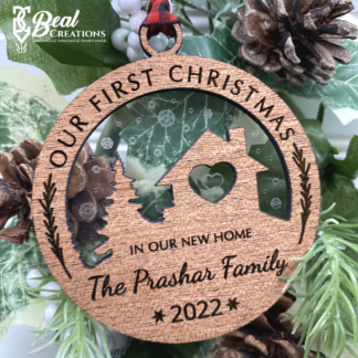First Christmas New Home Ornament Personalized Ornament New House Ornament 1
