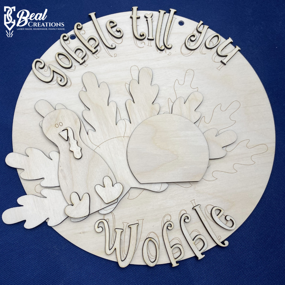 Gobble Till You Wobble Sign Thanksgiving Sign Thanksgiving Craft DIY Thanksgiving 3
