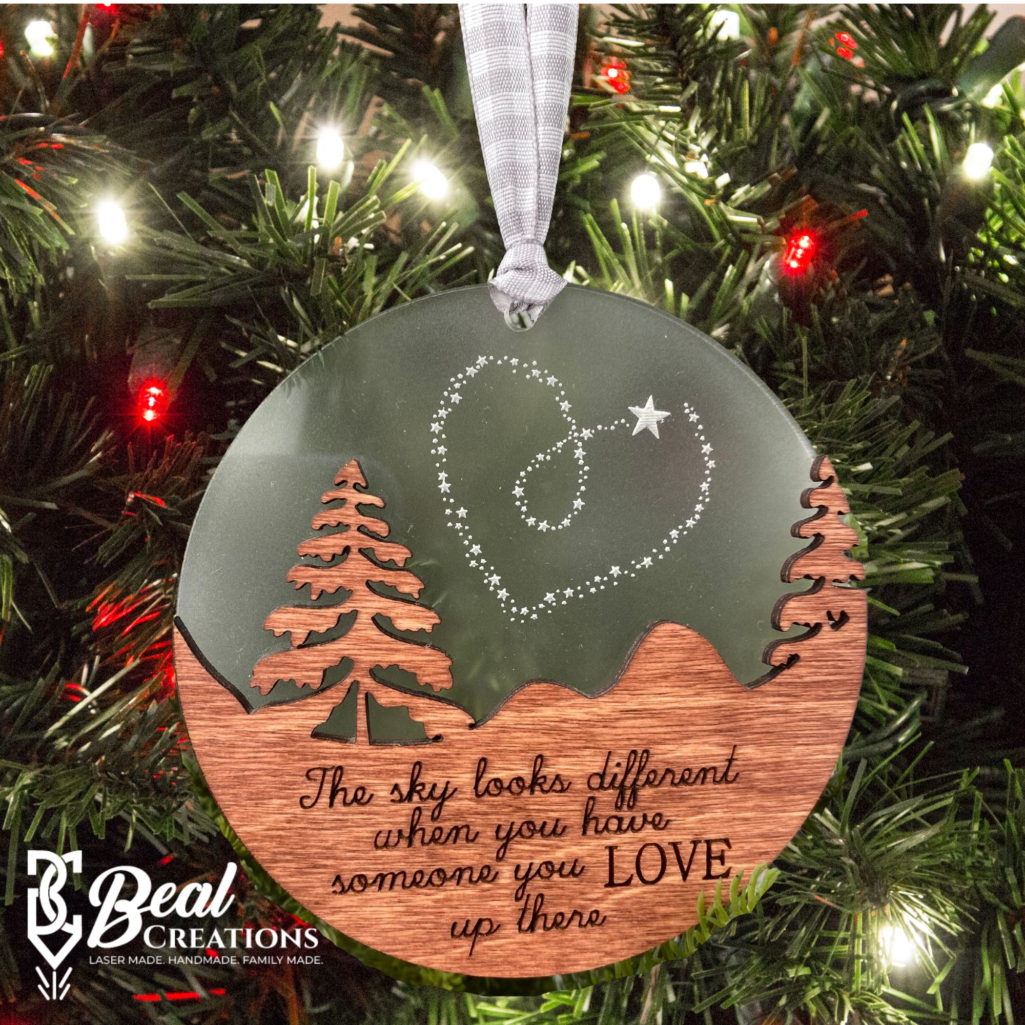 Memorial Ornament In Remembrance Sky Looks Different Loved One Lost Christmas 1