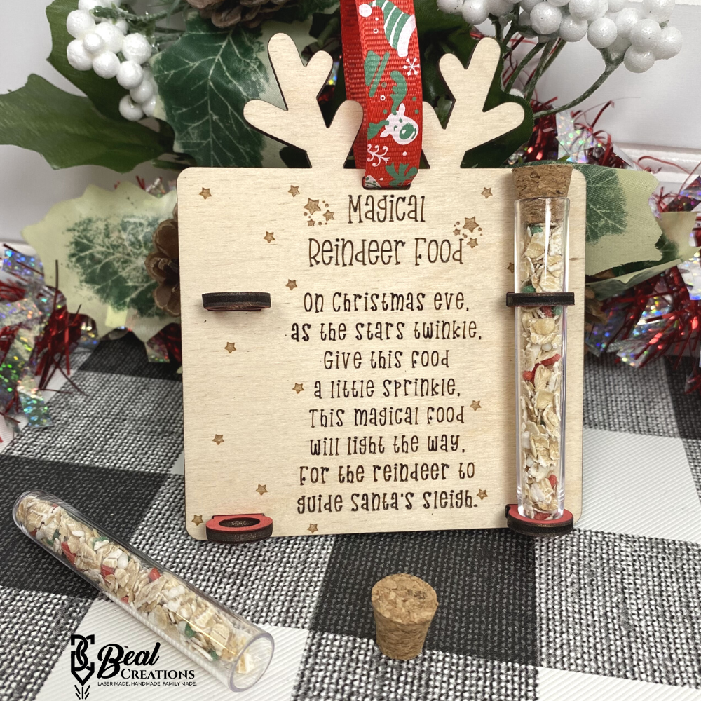 Reindeer Food Ornament Food for Rudolph Kids Ornaments 3