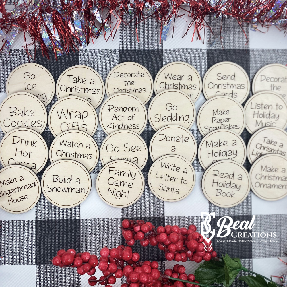 Winter Activity Tokens Christmas Tokens Christmas Activities Christmas Countdown Advent Tokens 3
